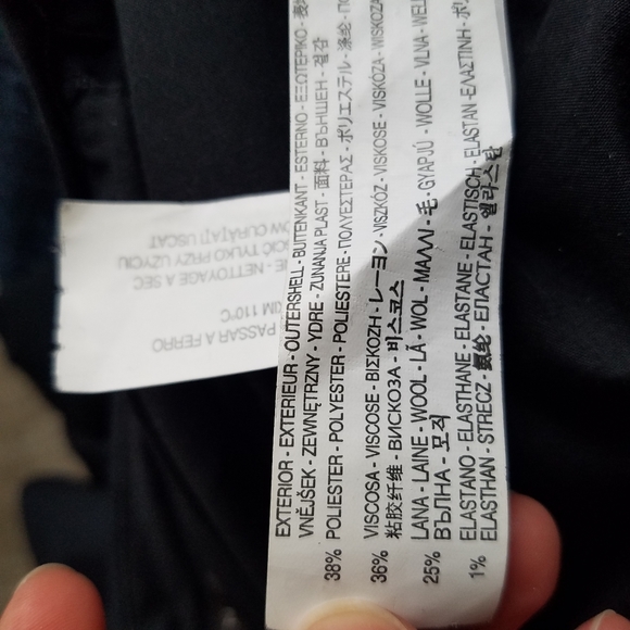 Zara Man Navy Blue Slim Fit Dress Pants - Picture 4 of 4